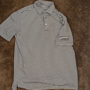 Black and White Stripe, Peter Millar, Large Polo